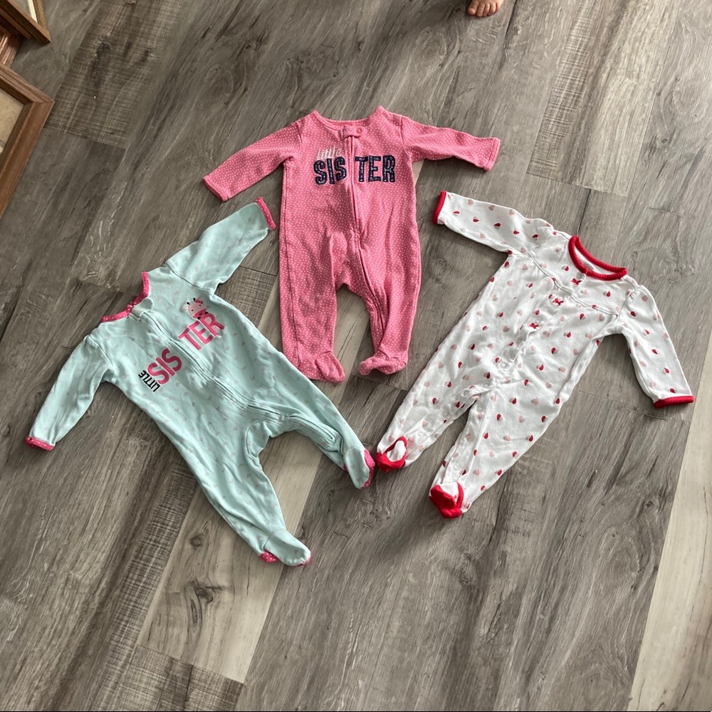 Carter’s brand sleepers 6 mo. Bundle